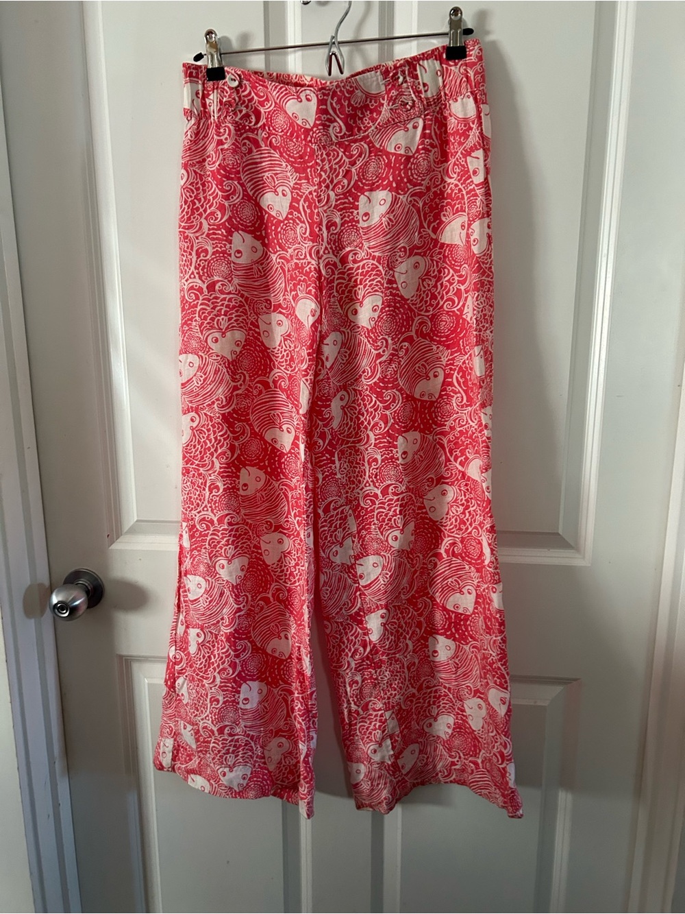 Lilly Pulitzer Wide Leg Printed Lounge Pants - Pink Floral